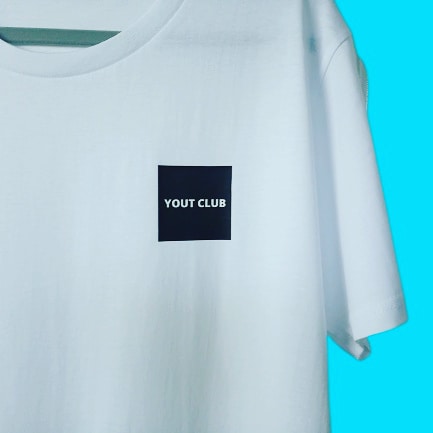 Block Logo Relaxed Fit Tee - YOUT CLUB