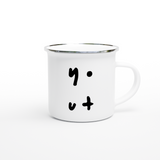 Yout Club Bristol White 12oz Enamel Mug - YOUT CLUB