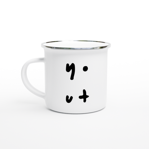 Yout Club Bristol White 12oz Enamel Mug - YOUT CLUB