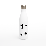 Yout Club Bristol White 17oz Stainless Steel Water Bottle - YOUT CLUB