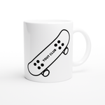 Yout Club Skateboard White 11oz Ceramic Mug - YOUT CLUB