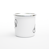 Yout Club Skateboard White 12oz Enamel Mug - YOUT CLUB